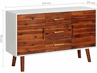 Dressoir - massief acaciahout en mdf - afbeelding 3 van  8