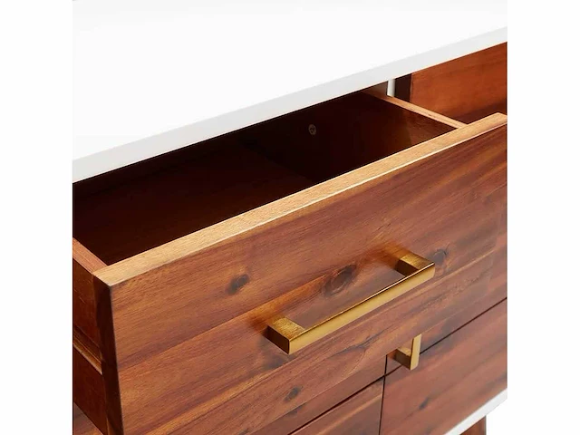 Dressoir - massief acaciahout en mdf - afbeelding 8 van  8
