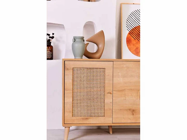 Dressoir - melamine met eiken afwerking - afbeelding 12 van  16