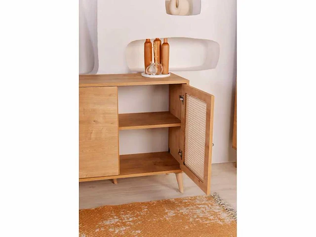 Dressoir - melamine met eiken afwerking - afbeelding 13 van  16