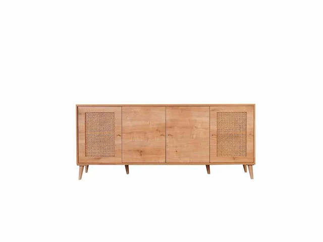 Dressoir - melamine met eiken afwerking - afbeelding 2 van  16