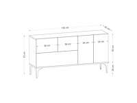 Dressoir - witte afwerking - afbeelding 6 van  8