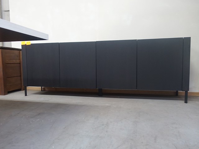 Dressoir eik zwart - afbeelding 1 van  3