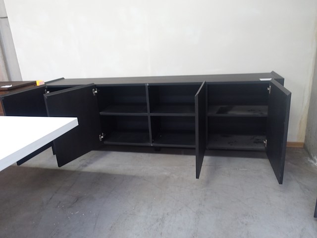 Dressoir eik zwart - afbeelding 3 van  3