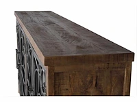 Dressoir met 4 deuren - mango en metaal - afbeelding 17 van  28