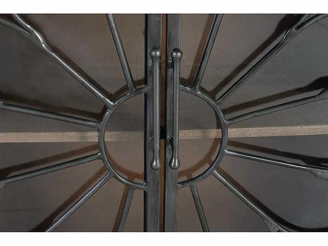 Dressoir met 4 deuren - mango en metaal - afbeelding 19 van  28