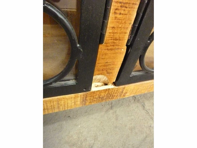 Dressoir met 4 deuren - mango en metaal - afbeelding 22 van  28