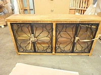 Dressoir met 4 deuren - mango en metaal - afbeelding 27 van  28