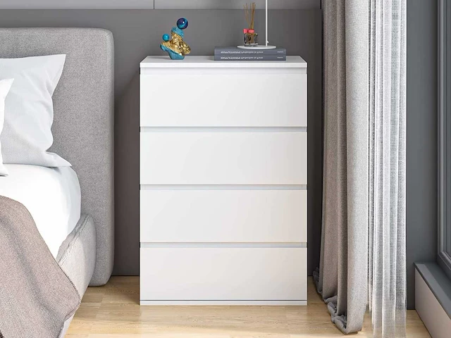 Dressoir met 4 lades - wit - afbeelding 1 van  6