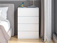 Dressoir met 4 lades - wit - afbeelding 1 van  6
