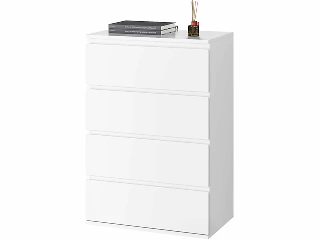 Dressoir met 4 lades - wit - afbeelding 3 van  6
