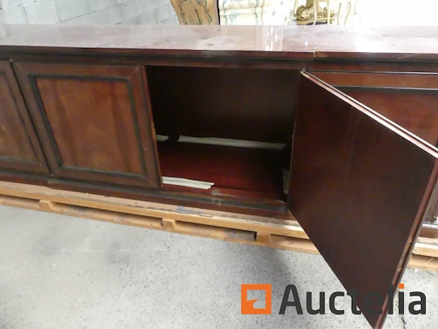 Dressoir van gefineerd hout in mahoniehout - afbeelding 1 van  4