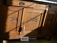 Dressoirkast met spiegel een marmeren blad - afbeelding 3 van  4