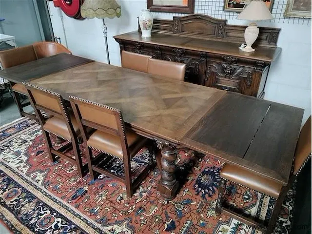 Dressoir,tafel+6 stoelen - afbeelding 13 van  20