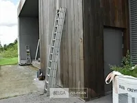 Drie delige alu ladder 3x12 sporten 7,5 meter - afbeelding 3 van  6