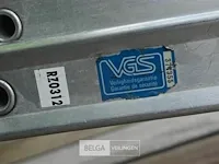Drie delige alu ladder 3x12 sporten 7,5 meter - afbeelding 4 van  6