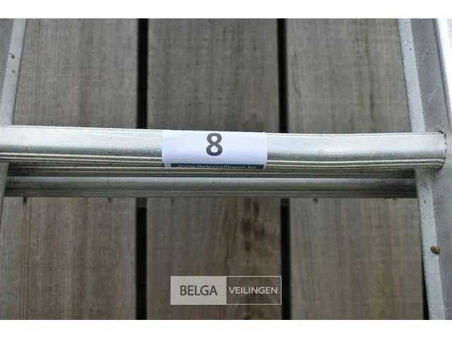 Drie delige alu ladder 3x12 sporten 7,5 meter - afbeelding 6 van  6