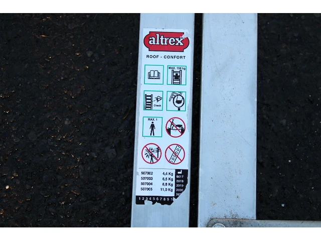 Drie delige dakladder - afbeelding 3 van  4