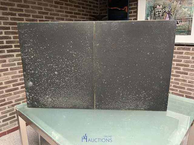 Drieluik kunstwerk 'schemmen en scherven' - afbeelding 5 van  15