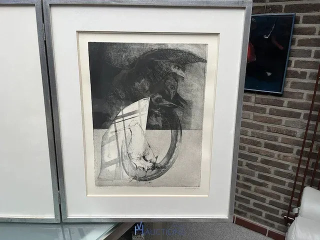 Drieluik kunstwerk 'schemmen en scherven' - afbeelding 8 van  15