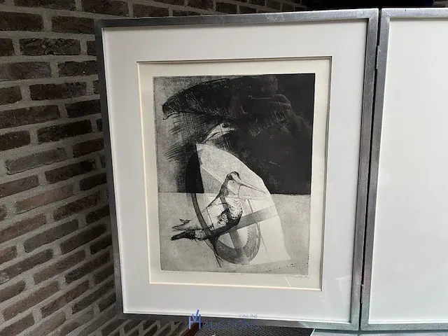 Drieluik kunstwerk 'schemmen en scherven' - afbeelding 10 van  15