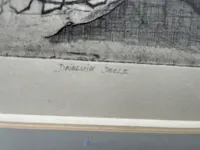 Drieluik kunstwerk 'schemmen en scherven' - afbeelding 15 van  15