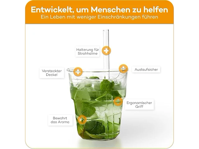 Drinksaver drinkbekers 4 stuks - afbeelding 3 van  5