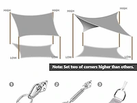 Dripex zonnezeil (4 x 5m) - afbeelding 4 van  6