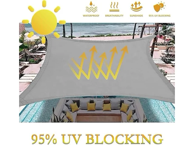 Dripex zonnezeil (4 x 5m) - afbeelding 5 van  6