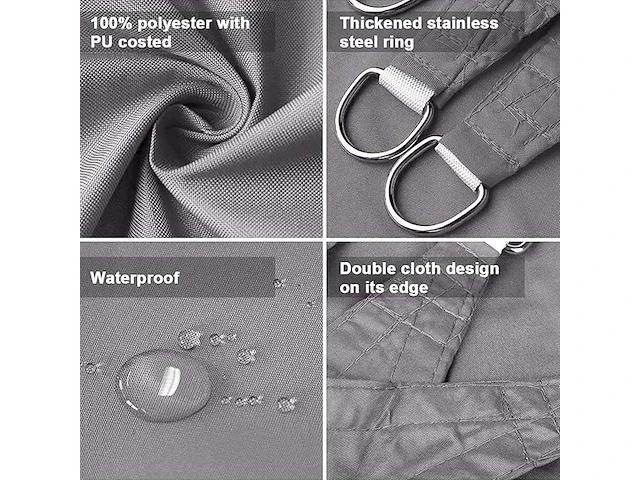 Dripex zonnezeil (4 x 5m) - afbeelding 6 van  6