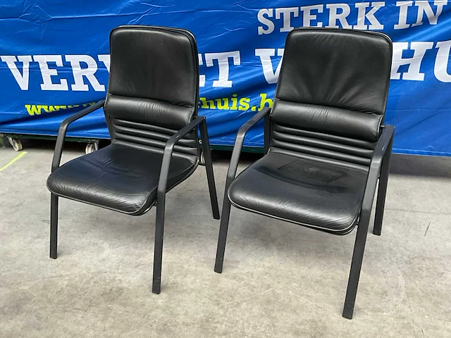 Drisag lederen stoelen (5x) - afbeelding 1 van  9
