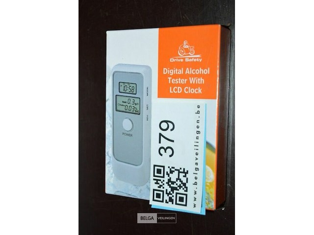 Drive safety digitale alcohol tester met lcd clock - afbeelding 1 van  2