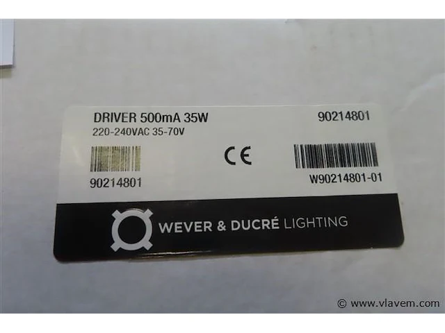 Driver 500ma 35w 220-240vac 35-70v, 2 stuks - afbeelding 2 van  3