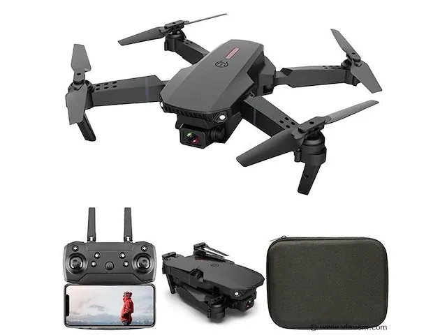Drone met 4k camera & 2 batterijen - zwart - afbeelding 2 van  2
