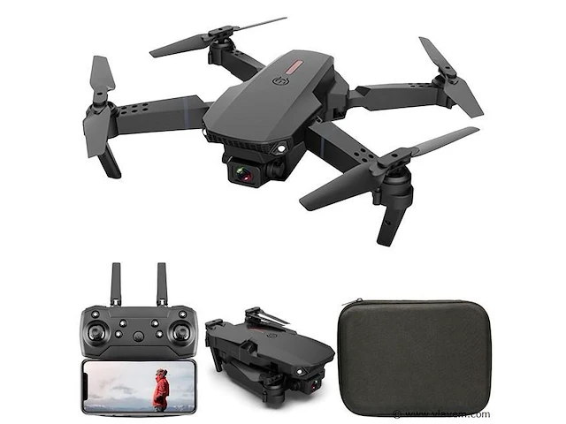 Drone met 4k camera & 2 batterijen - zwart - afbeelding 2 van  3