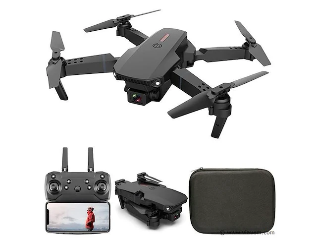 Drone met 4k camera & 2 batterijen - zwart - afbeelding 2 van  3