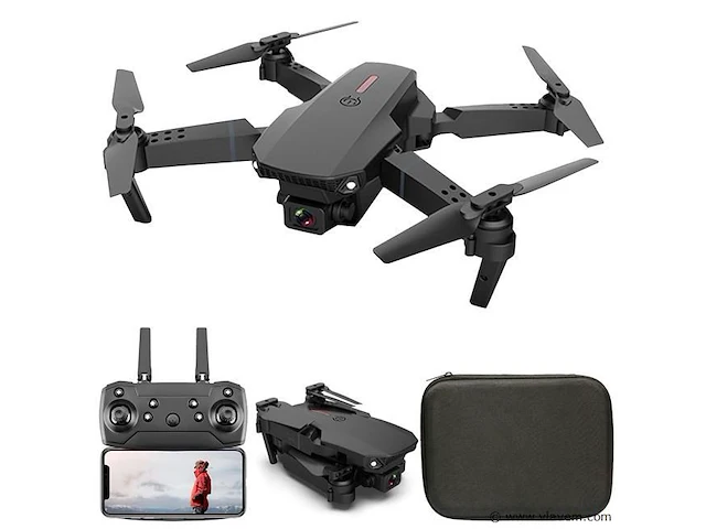 Drone met 4k camera & 3 batterijen - zwart - afbeelding 2 van  3
