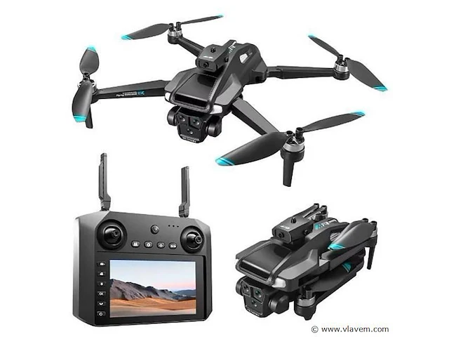 Drone met hd camera 4k - 6k optical zoom - big screen controller - afbeelding 1 van  6