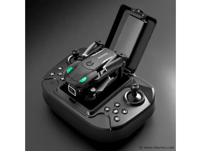 Drone mini met 4k hd camers + obstacle avoidance met opbergvak in de controler incl 1 batterijen - afbeelding 1 van  8