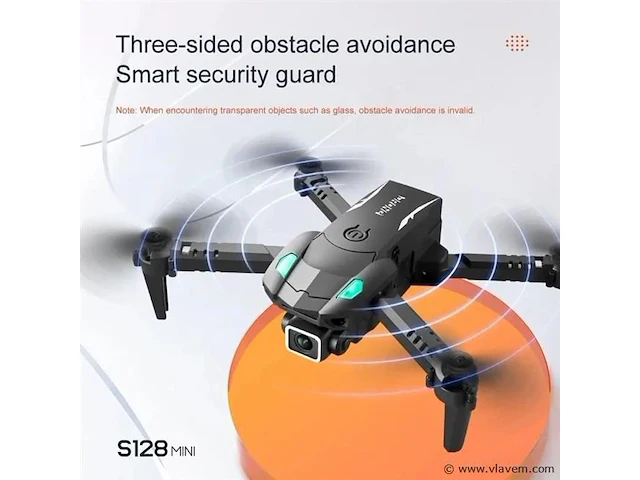 Drone mini met 4k hd camers + obstacle avoidance met opbergvak in de controler incl 1 batterijen - afbeelding 4 van  8