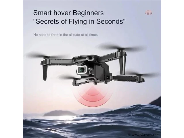 Drone mini met 4k hd camers + obstacle avoidance met opbergvak in de controler incl 1 batterijen - afbeelding 5 van  8