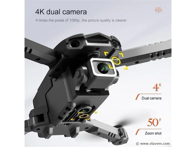 Drone mini met 4k hd camers + obstacle avoidance met opbergvak in de controler incl 1 batterijen - afbeelding 6 van  8