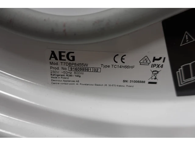 Droogkast aeg - afbeelding 4 van  5