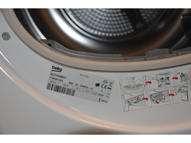 Droogkast beko dc7230bx1 - afbeelding 4 van  4