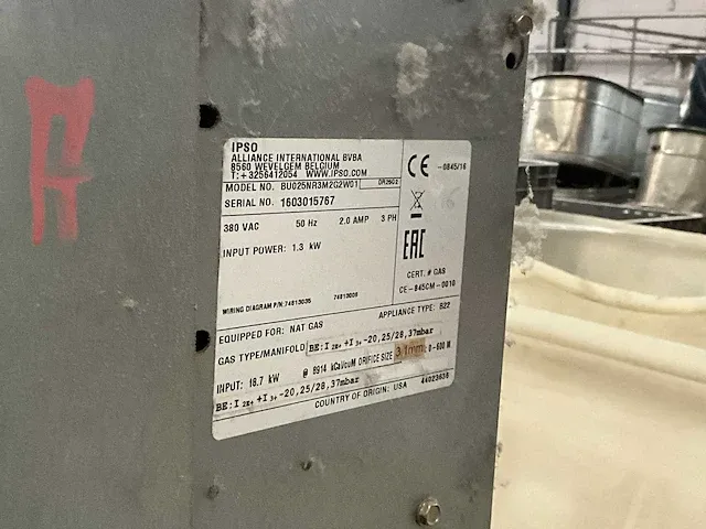 Droogkast ipso type model bu025nr3m2g2w01 - afbeelding 10 van  10