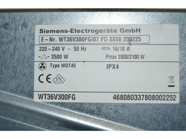 Droogkast siemens v36-30 - afbeelding 6 van  6