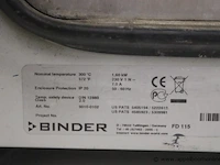 Droogstoof binder, fd115 met geforceerde luchtcirculatie - afbeelding 3 van  4