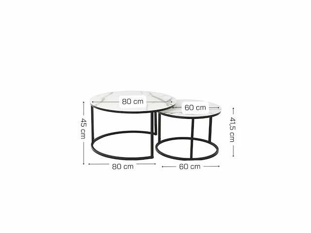 Drop - coffee tables (8x) - afbeelding 3 van  3