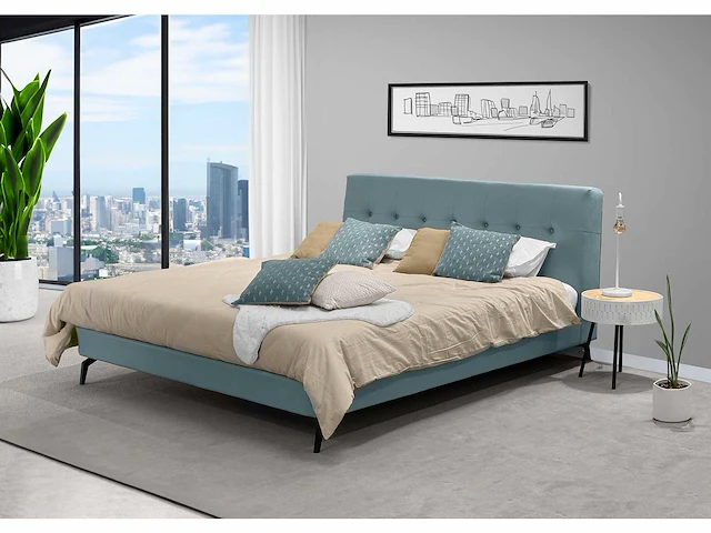 Drop - lyla - 180 x 200 - blauw - bed (5x) - afbeelding 1 van  7