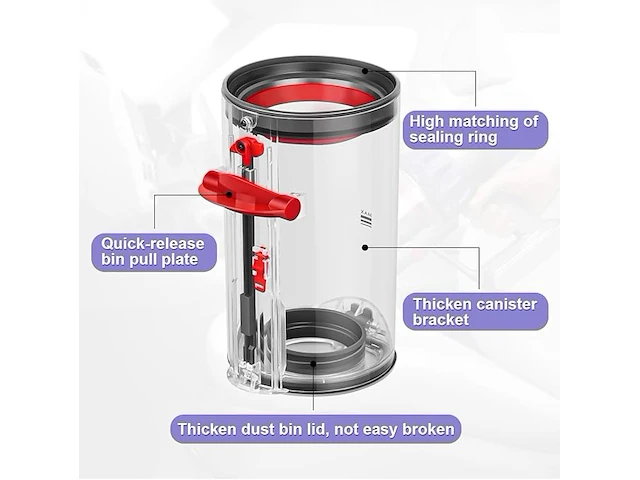 Drrobor reserveonderdelen stofreservoir voor dyson v10 - afbeelding 3 van  6